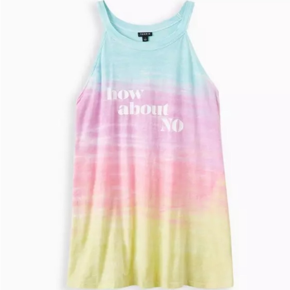 Torrid How About No Multi Wash High Neck Tank